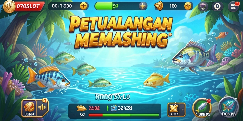 Tampilan gameplay 070SLOT yang menakjubkan saat menangkap ikan.