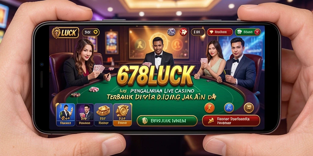 Tampilan gameplay Live Casino yang menarik dan interaktif di 678LUCK.