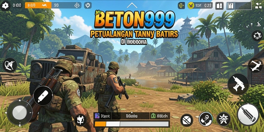 Screenshot utama BETON999 menampilkan pemain menjelajahi dunia terbuka yang luas.