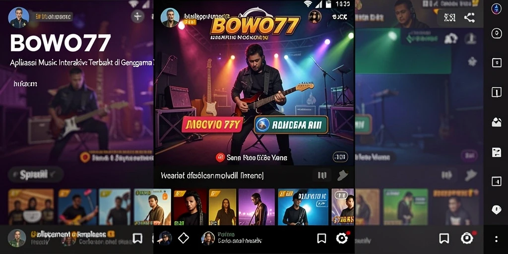 Tampilan gameplay interaktif BOWO77 dengan fitur musik menarik.