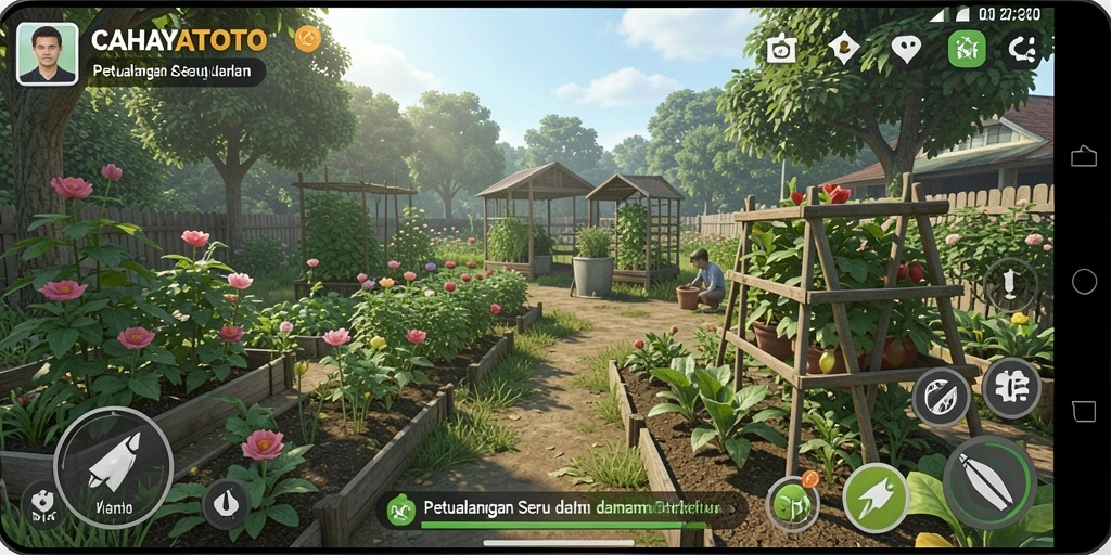 Gameplay seru dengan grafik berkebun yang memukau.