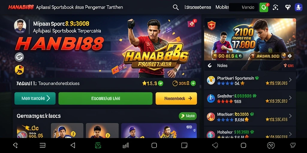 Tampilan menarik dari gameplay taruhan olahraga di HANABI88.