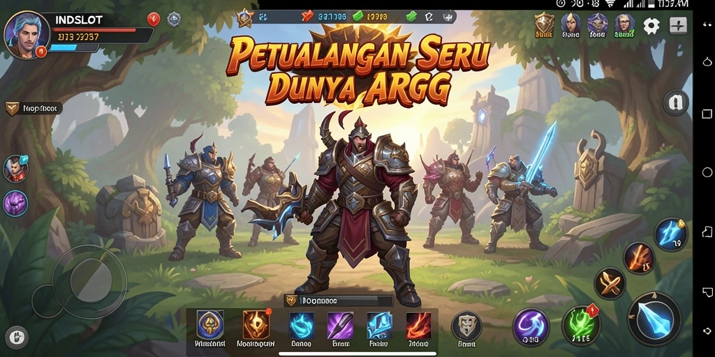 Tangkapan layar gameplay ARPG yang menegangkan di INDSLOT.