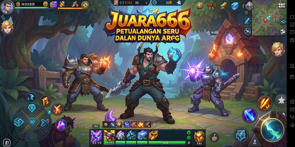 Tangkapan layar gameplay JUARA666 menampilkan pertarungan mendebarkan dalam dunia ARPG.