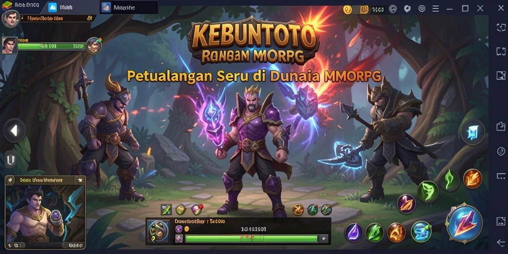 Tampilan gameplay KEBUNTOTO yang menakjubkan dan penuh aksi.