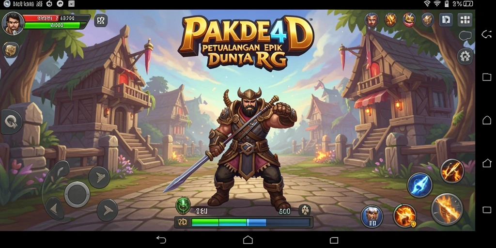Tampilan gameplay PAKDE4D yang menampilkan pertarungan epik dan strategi mendalam.