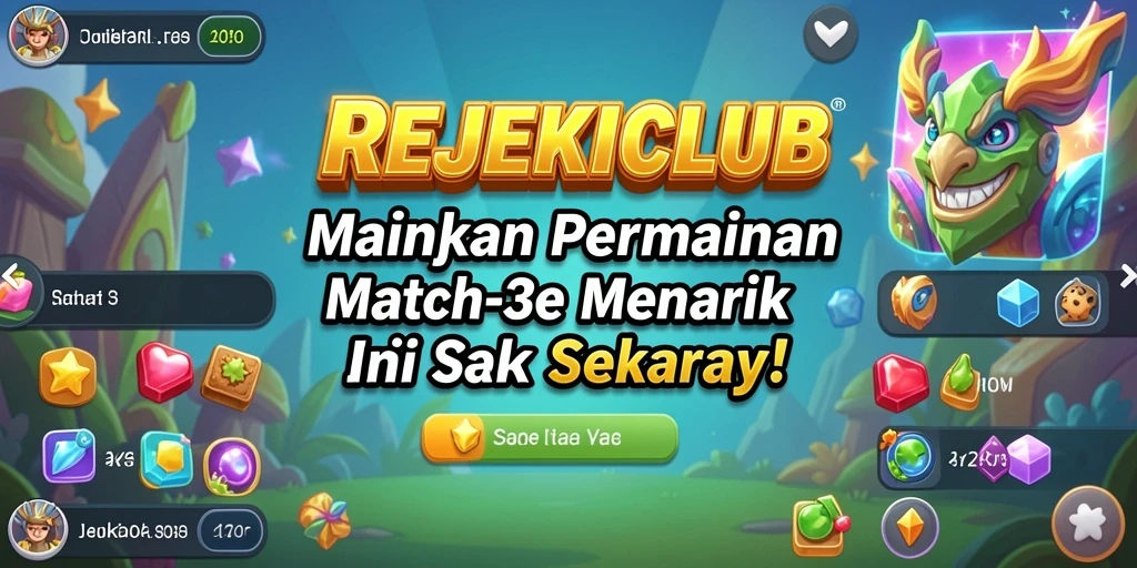 Tampilan gameplay seru dan penuh warna dari REJEKICLUB.