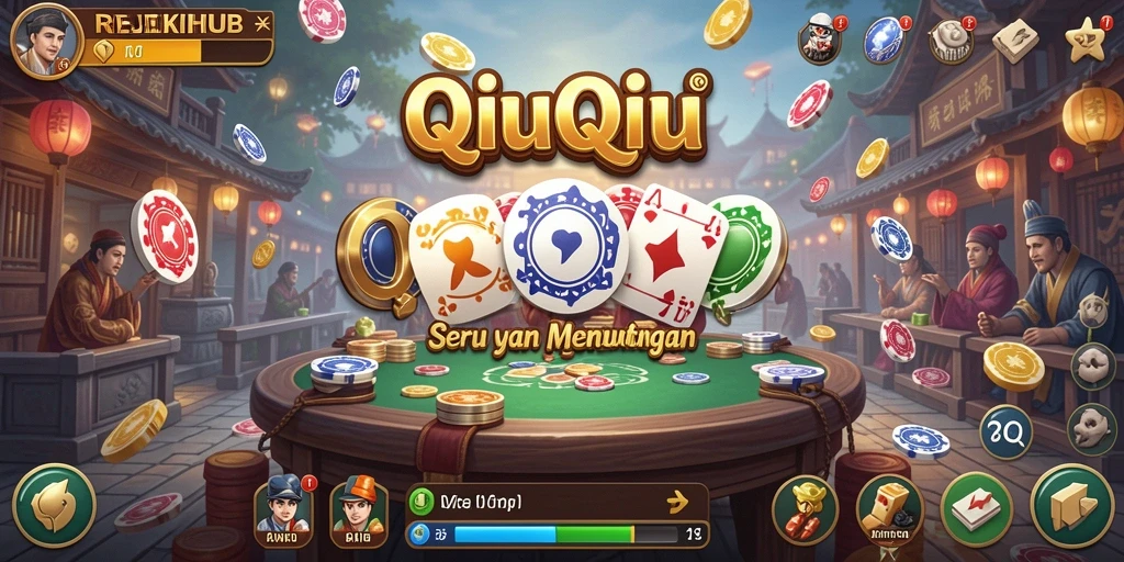Tampilan gameplay QiuQiu yang menarik di REJEKIHUB.