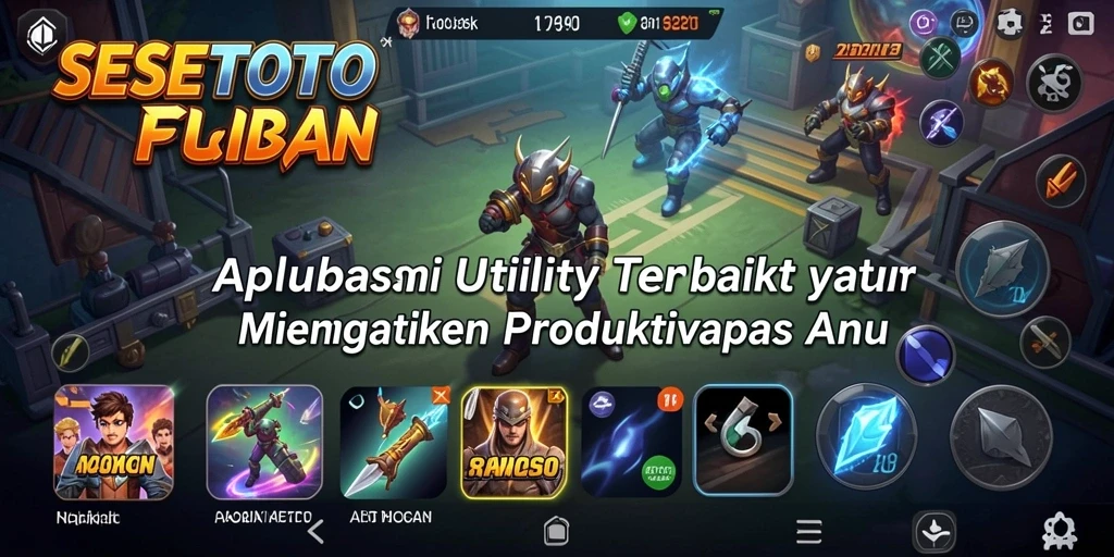 Tampilan utama SESETOTO dengan fitur-fitur Utility yang lengkap.